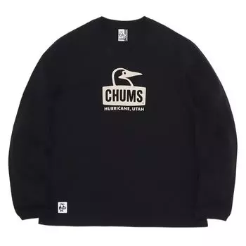 Футболка Retro Booby Face Brushed Black x Greige [Chums] L/S мужская