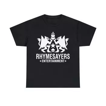 Футболка Rhymesayers 230 г/м 100% хлопок Инди-хип-хоп Record Label Atmosphere Slug Aesop Rock Brother Ali Mf Doom Evidence унисекс плотная хлопковая футболка XXS чёрный