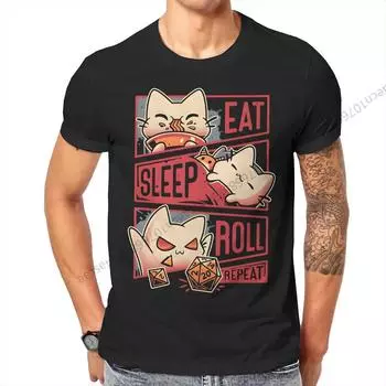 Футболка Roleplayer DND для мужчин с круглым вырезом, хлопковая, с коротким рукавом S