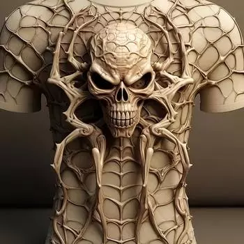 Футболка с 3D-черепом и графикой, мужская повседневная футболка с короткими рукавами, удобная хлопковая смесь, летняя уличная мода S