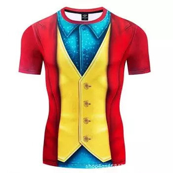 Футболка с 3D-цифровой печатью персонажей Мстителей, косплей S