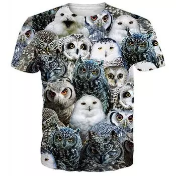 Футболка с 3D мультяшным принтом, мужская летняя футболка, повседневные свободные топы с круглым вырезом и короткими рукавами, дышащая спортивная одежда, футболки S