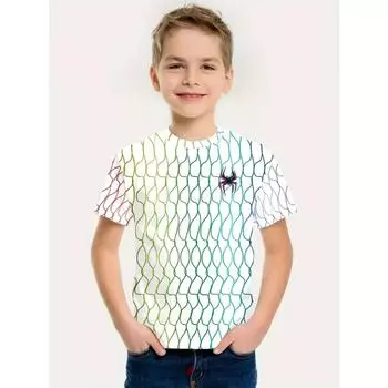 Футболка с 3D-принтом для детей, детская одежда для мальчиков, повседневная детская одежда с коротким рукавом в стиле аниме, модная футболка 100