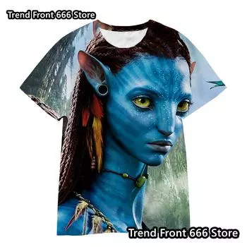 Футболка с 3D-принтом для детей, футболка с аватаром для девочек и мальчиков, летняя футболка с коротким рукавом, детские повседневные футболки, детская футболка большого размера 100cm