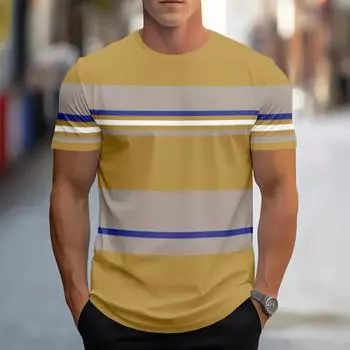 Футболка с 3D-принтом для мужчин, летние свободные топы с коротким рукавом, пуловер 2025 года, модная уличная одежда для мужчин, крутые футболки S