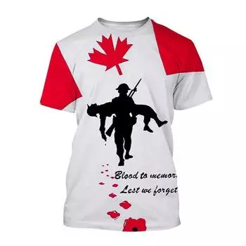 Футболка с 3D-принтом Happy Canada Day для мужчин с канадским флагом, повседневная летняя футболка с круглым вырезом и короткими рукавами, топы, одежда S белый