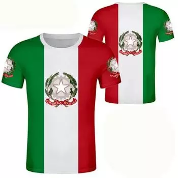 Футболка с 3D принтом итальянского флага для мужчин, одежда с итальянским национальным гербом, спортивная мужская одежда, повседневная уличная одежда, мужские топы с круглым вырезом S