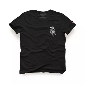 Футболка с астронавтом, футболка с принтом астронавта, футболка с космическим принтом, футболка унисекс, хлопковая футболка, летняя футболка с коротким рукавом, Tarrzzcom