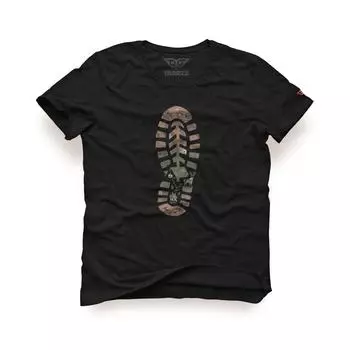 Футболка с дизайном Footprint, футболка со специальным дизайном, искусство рисования, личный дизайн, футболка для любителей природы, футболка для кемпинга, футболка с лесной тематикой, Tarrzzcom