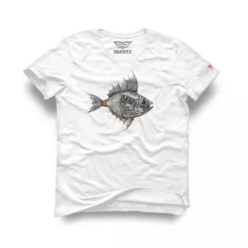 Футболка с дизайном «Механическая рыба», футболка с изображением рыбы, рисунки, подарки биолога, футболка для парусного спорта, рубашка с гигантским океаническим скатом манты, рубашка по морской биологии, Tarrzzcom