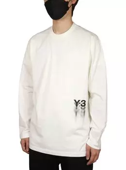 Футболка с длинным рукавом белая y3107 [Wisely], футболка, мужская Y-3 M, [item] белый