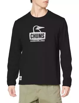 Футболка с длинным рукавом Booby Face Black x White M [Chums] L/S Футболка мужская