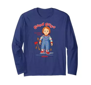 Футболка с длинным рукавом Chucky Collect All The Good Guys Accessories синий