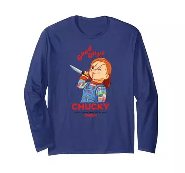 Футболка с длинным рукавом Chucky Retro Friend Until the End синий