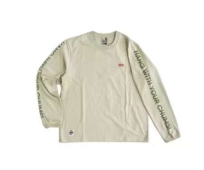 Футболка с длинным рукавом HWYC Grey x [Chums] CH01-2276 (S, G076 Хаки)