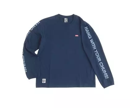 Футболка с длинным рукавом HWYC темно-синяя x [Chums] Футболка CH01-2276 (Саксофон L, N105)
