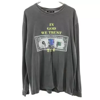 Футболка с длинным рукавом и двусторонней печатью WIND AND SEA Мужская Б/У