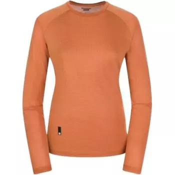 Футболка с длинным рукавом и круглым вырезом Salomon Sun Trail, унисекс, топы, оранжевый C23423 XS