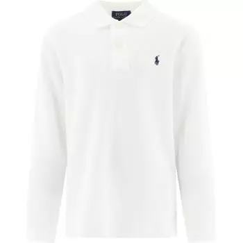 Футболка с длинным рукавом и вышитым логотипом Polo Ralph Lauren, детские топы, цвет белый 323708858-013 XL