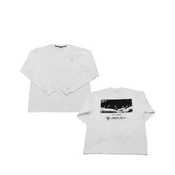 Футболка с длинным рукавом JACKALL Graphic, белая, размер XL