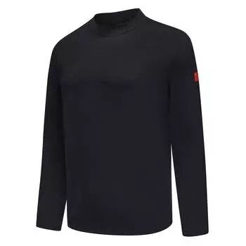 Футболка с длинным рукавом Li Ning Logo Удобная Повседневная Полувысокая горловина Прямая труба Унисекс Топы ATLV075-1 M