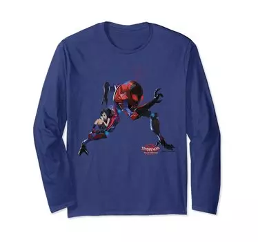 Футболка с длинным рукавом Marvel Spenny Robot с длинным рукавом Spider-Man Spider-Verse синий