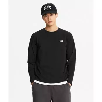 Футболка с длинным рукавом New Balance Nbnde41013 Uni Ess Logo, черная