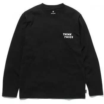 Футболка с длинным рукавом Think Twice Футболка с длинным рукавом Think Twice Ts 24au10604bk ЧЕРНАЯ Размер L [Outdoor CUT Sew Mens]