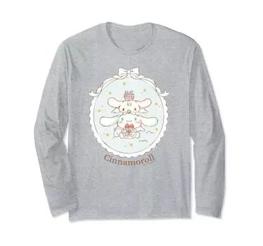Футболка с длинными рукавами Cinnamoroll Angel эксклюзивного дизайна Amazon серый