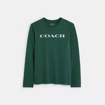 Футболка с длинными рукавами Coach Essential из органического хлопка