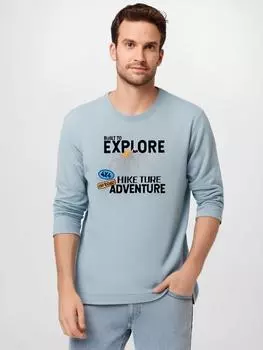 Футболка с длинными рукавами из чистого хлопка для мужчин, повседневная, размер «Изучить узор» S-5XL S