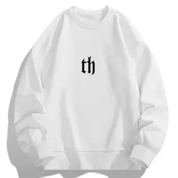 Футболка с длинными рукавами на осень и весну, мужская рубашка-свитер, мужской свитер с круглым вырезом, мужской свитер XXXXL