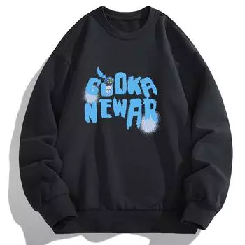 Футболка с длинными рукавами на осень и весну, мужская рубашка-свитер, мужской свитер с круглым вырезом, мужской свитер XXXXL