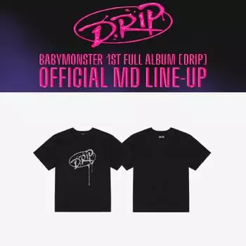 Футболка с графическим принтом BABYMONSTER DRIP M size