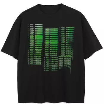 Футболка с графическим принтом «Code Streetwear», черная футболка из хлопка, топы унисекс, футболки, летние футболки с короткими рукавами S чёрный