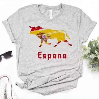 Футболка с испанским быком, женская футболка с японским рисунком Y2K, женская футболка с мангой, японская одежда XS