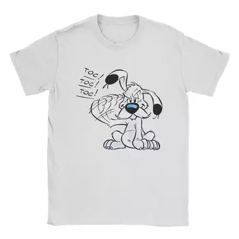 Футболка с изображением Астерикса и Обеликса для мужчин, футболки для отдыха из чистого хлопка, футболки с круглым воротом, футболки с коротким рукавом для взрослых S