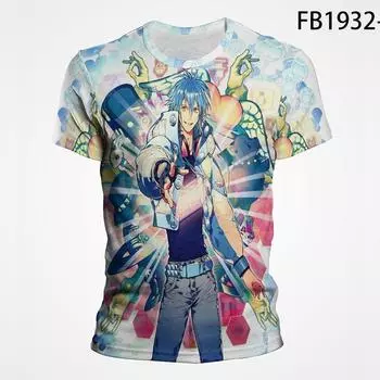Футболка с изображением драматического убийства Game Dmmd, футболка с принтом японского аниме, Harajuku Pop, мужская уличная спортивная повседневная уличная футболка XS белый