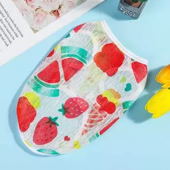 Футболка с изображением кота, летняя одежда для собак и питомцев, одежда, жилет, пляжная одежда, жилет для собак, жилет для домашних животных, жилет для кошек и собак XS