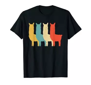 Футболка с изображением ламы Gang Alpaca Animal Friend Party Zoo Natural Llama Gift