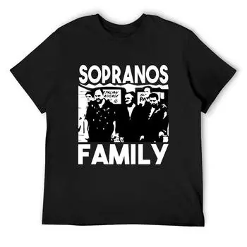 Футболка с изображением семьи Сопрано, баскетбольные футболки, превосходная хлопковая футболка для мужчин S белый