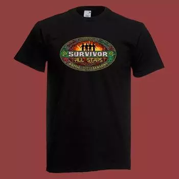 Футболка с изображением телешоу Survivor All Stars Game Show XL