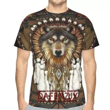 Футболка с изображением животных в индийском стиле с 3D-принтом для мужчин, летние топы с коротким рукавом, пуловер 2024 года, модная уличная мужская одежда S золотой