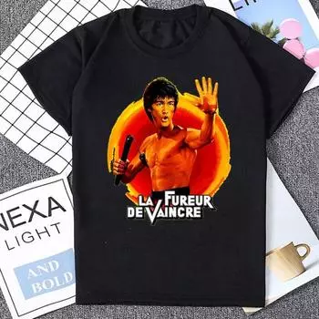 Футболка с китайскими боевыми искусствами Джит Кун До, всемирно известная футболка с поклонниками Брюса Ли, футболка унисекс с поклонниками кунг-фу, уличная одежда, повседневные футболки