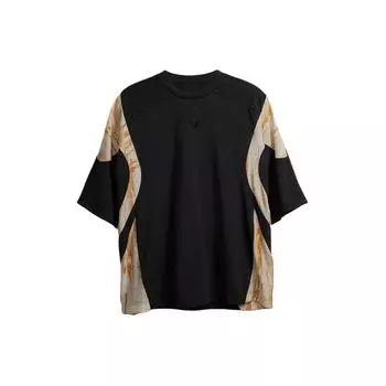 Футболка с коротким рукавом adidas Y-3 Rust Dye, черная/многоцветная, мужская уличная одежда IR6255 S