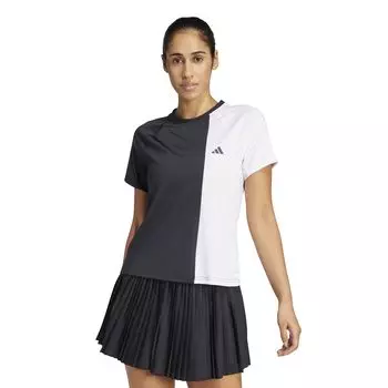 Футболка с коротким рукавом Club Tennis Short Sleeve KPT87 [Adidas] Футболка женская черная/белая (JC5834)