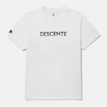 Футболка с коротким рукавом DescenT Cqk Sq123uts25 WhT Tough Wording Graphic Футболка с коротким рукавом белая 100