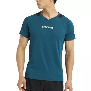 Футболка с коротким рукавом DESCENTE от Yuki для рукавов реглан для свободы плеч, подходит для мужчин и клуб GR00 (Ношеный Исикава) Волейбол,