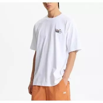 Футболка с коротким рукавом для баскетбола New Balance Uni Nb Boy с надписью B1 Nbnef21543 10 16 19 Cf 1.NBNEF21543 10 XS