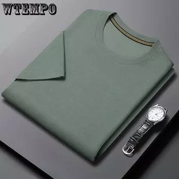 Футболка с коротким рукавом для мужчин, однотонные весенние повседневные мужские футболки, мужские топы высокого качества, классическая одежда, мужские футболки M